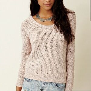 NWOT: Free People Sahara Star Relaxed Fit Knit Pullover Sweater• X-Small